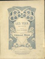 Les Yeux, mélodie pour chant et piano. Poésie de Sully Prudhomme. Musique de Edmond Missa